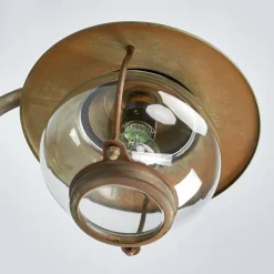 Udendørs væglampe Adessora, antik messing