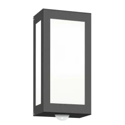 Udendørs væglampe Aqua Rain, antracit, sensor