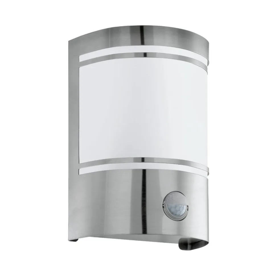 Udendørs væglampe Cerno, bevægelsessensor, stål