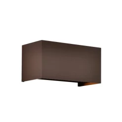 Udendørs væglampe Davos dobbelt, cprtem, dæmpbar aluminium