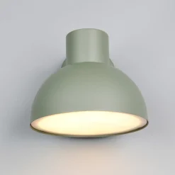 Udendørs væglampe Elbe, grøn, trykstøbt aluminium, E27