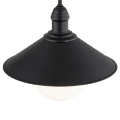 Udendørs væglampe Enduro, sort, stål, glas, IP44, E27