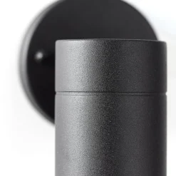 Udendørs væglampe Jandy down, fast, sort, metal, GU10