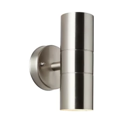 Udendørs væglampe Jandy op/ned rustfarvet, metal, GU10