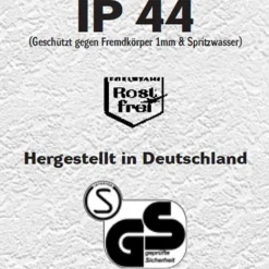 Udendørs væglampe Legendo, stål med sensor