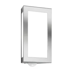 Udendørs væglampe Long i stål med sensor