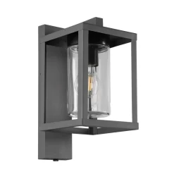 Udendørs væglampe Lunga med skumringssensor