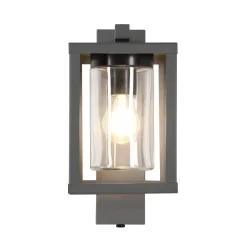 Udendørs væglampe Lunga med skumringssensor