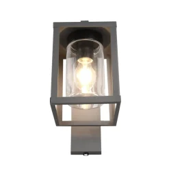 Udendørs væglampe Lunga med skumringssensor