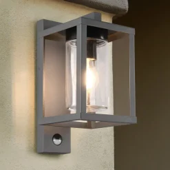 Udendørs væglampe Lunga med bevægelsessensor