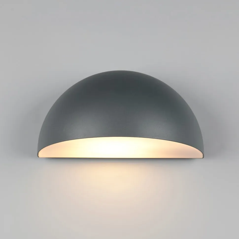 Udendørs væglampe Maas, antracit, trykstøbt aluminium, E27