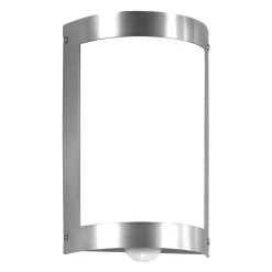 Udendørs væglampe Marco3 i stål med sensor