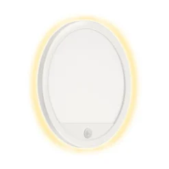 Udendørs væglampe med sensor Nizza Ø 28cm hvid 4.000K