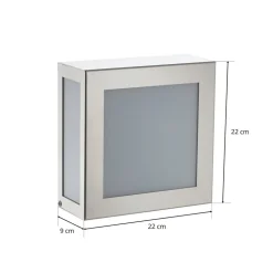 Udendørs væglampe med sensor Aqua Legendo Mini, stål