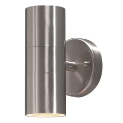 Udendørs væglampe Modena, stål, 2 lyskilder