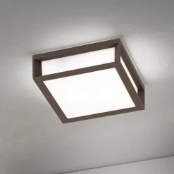 Udendørslampe Henry, corten, trykstøbt aluminium, E27, IP44