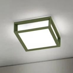 Udendørslampe Henry, grøn, trykstøbt aluminium, E27, IP44