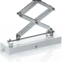 Udtrækkelig væglampe Kordian af metal, hvid