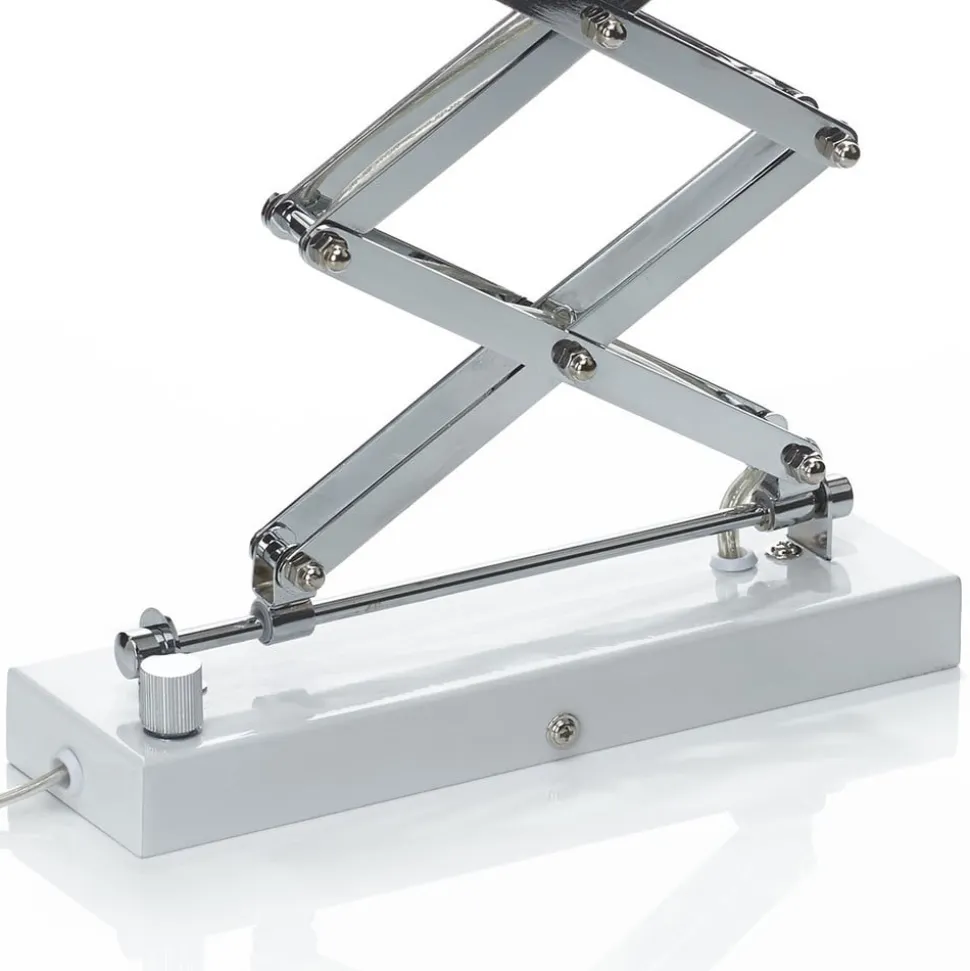 Udtrækkelig væglampe Kordian af metal, hvid