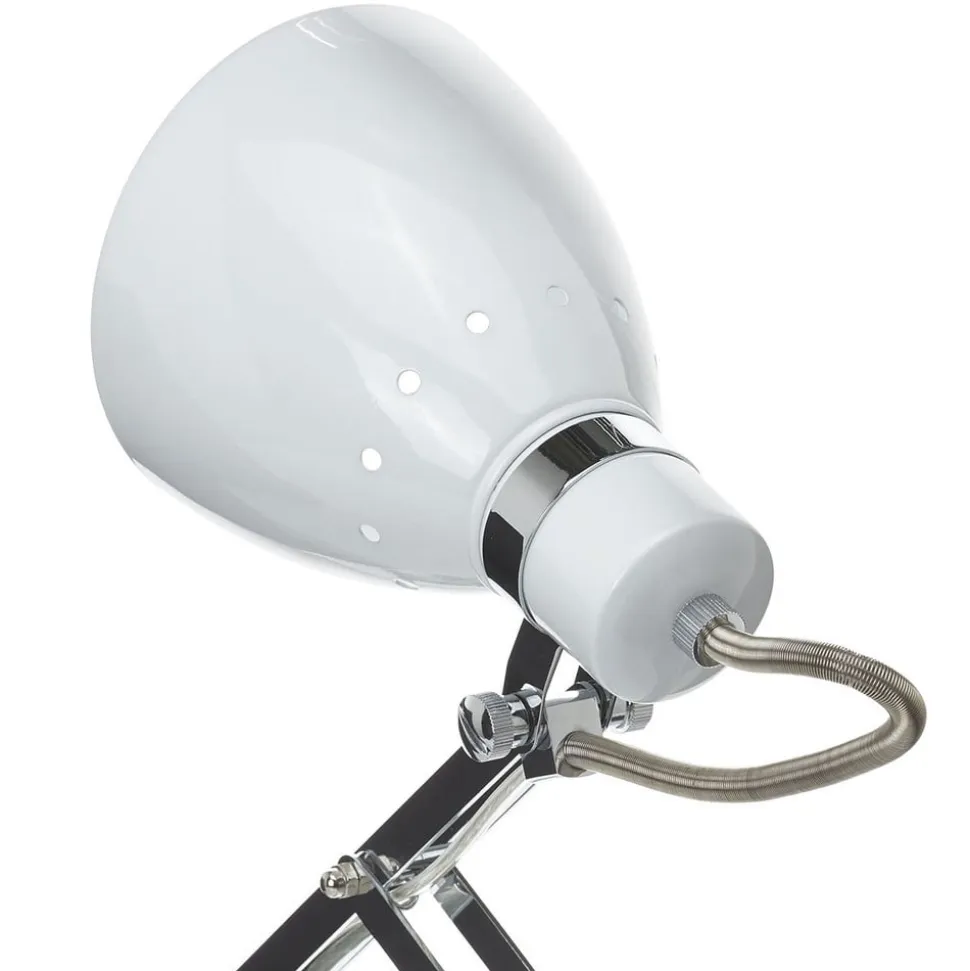 Udtrækkelig væglampe Kordian af metal, hvid