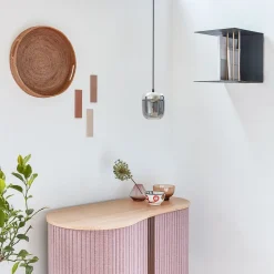 UMAGE Acorn hængelampe 1 lyskilde røggrå stål