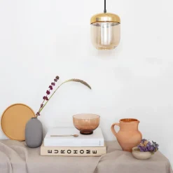 UMAGE Acorn hængelampe 1 lyskilde rav messing