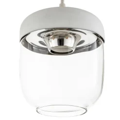 UMAGE Acorn hængelampe, hvid/stål, 2 lyskilder