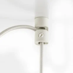 UMAGE Acorn hængelampe, hvid/stål, 2 lyskilder