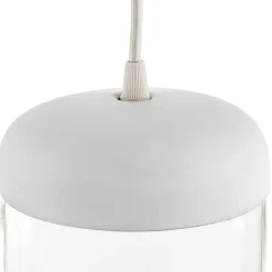 UMAGE Acorn hængelampe, hvid/stål, 2 lyskilder