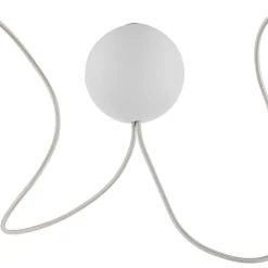 UMAGE Acorn hængelampe, hvid/stål, 2 lyskilder