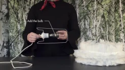 UMAGE Eos large gulvlampe lysebrun