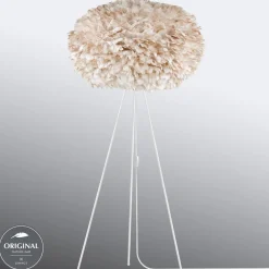 UMAGE Eos X-large gulvlampe, tre ben, lysebrun