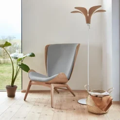 UMAGE Jazz oak gulvlampe, gulvstativ, hvid