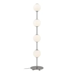 UMAGE LED-gulvlampe Audrey, stålfarvet, højde 128 cm, 4 lyskilder