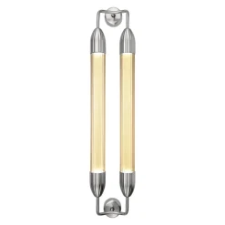 UMAGE væglampe Lemon Squeeze 2 lyskilder, længde 94 cm stålfarvet