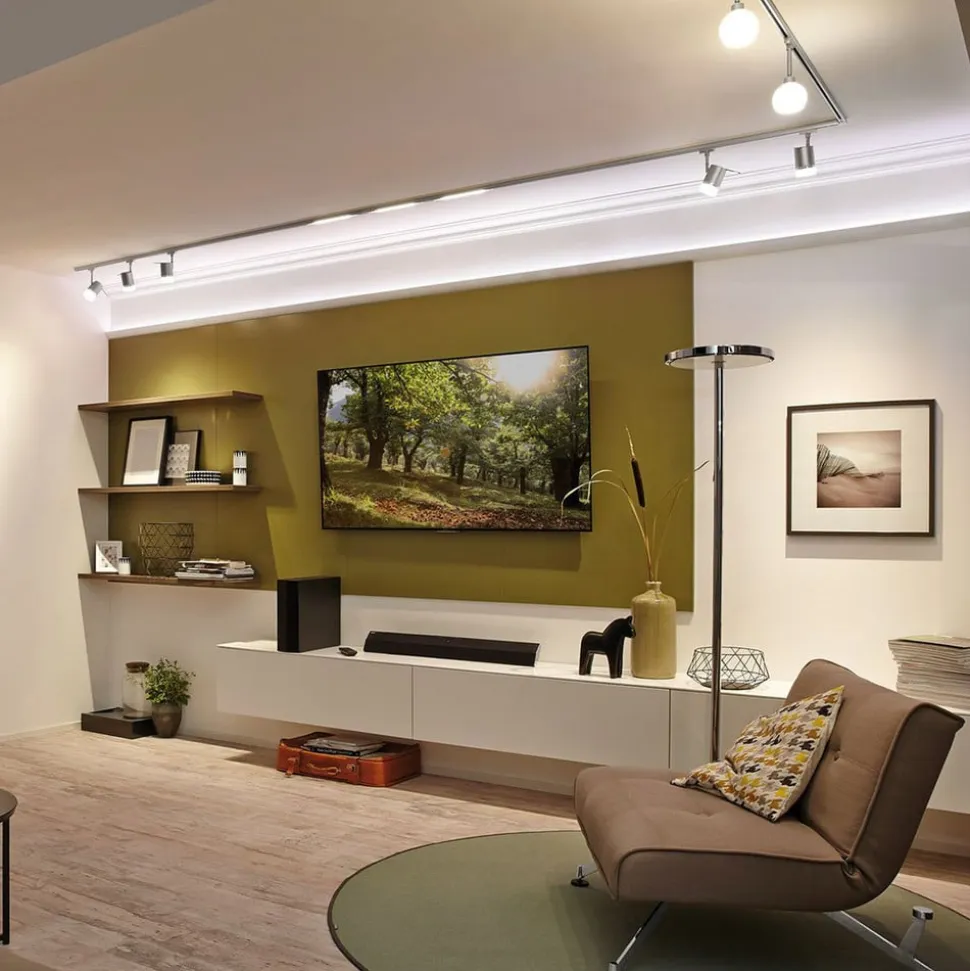 URail LED-spot 3,5 W GZ10 krom mat