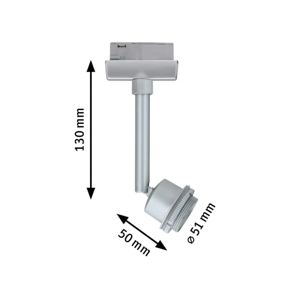 URail LED-spot 3,5 W GZ10 krom mat