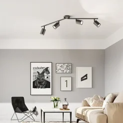 Vano LED-loftspot, sort, 4 lyskilder