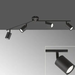 Vano LED-loftspot, sort, 4 lyskilder
