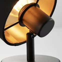 Vasilia væglampe i sort og guld, 1 lyskilde.