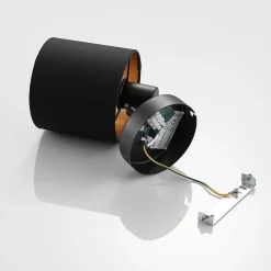 Vasilia væglampe i sort og guld, 1 lyskilde.