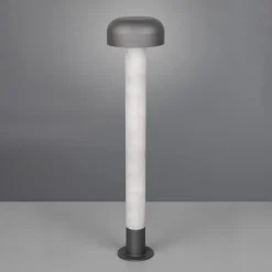 Vejlampe Fraser, grå/betonlook, aluminium, IP54, højde 84,5 cm