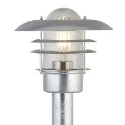 Vejlampe X Conrad, sølv, IP44, højde 51 cm, stål