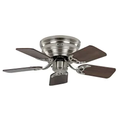 Ventilator Classic Flat III børstet krom 75 cm