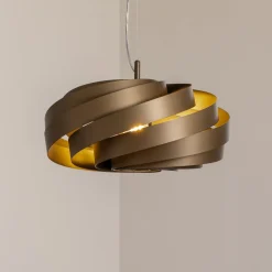 Vento hængelampe, kaffebrun, Ø 50 cm