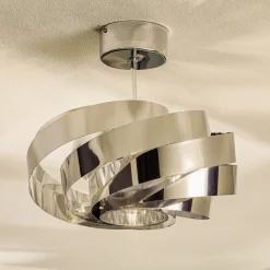 Vento loftslampe, krom nikkelfarvet, Ø 40 cm, metal