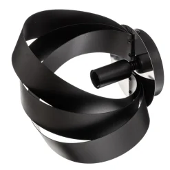 Vento væglampe, sort, E14, metal, 14 cm høj