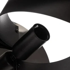 Vento væglampe, sort, E14, metal, 14 cm høj