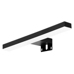 Veronica LED-spejllampe, bredde 30 cm, sort