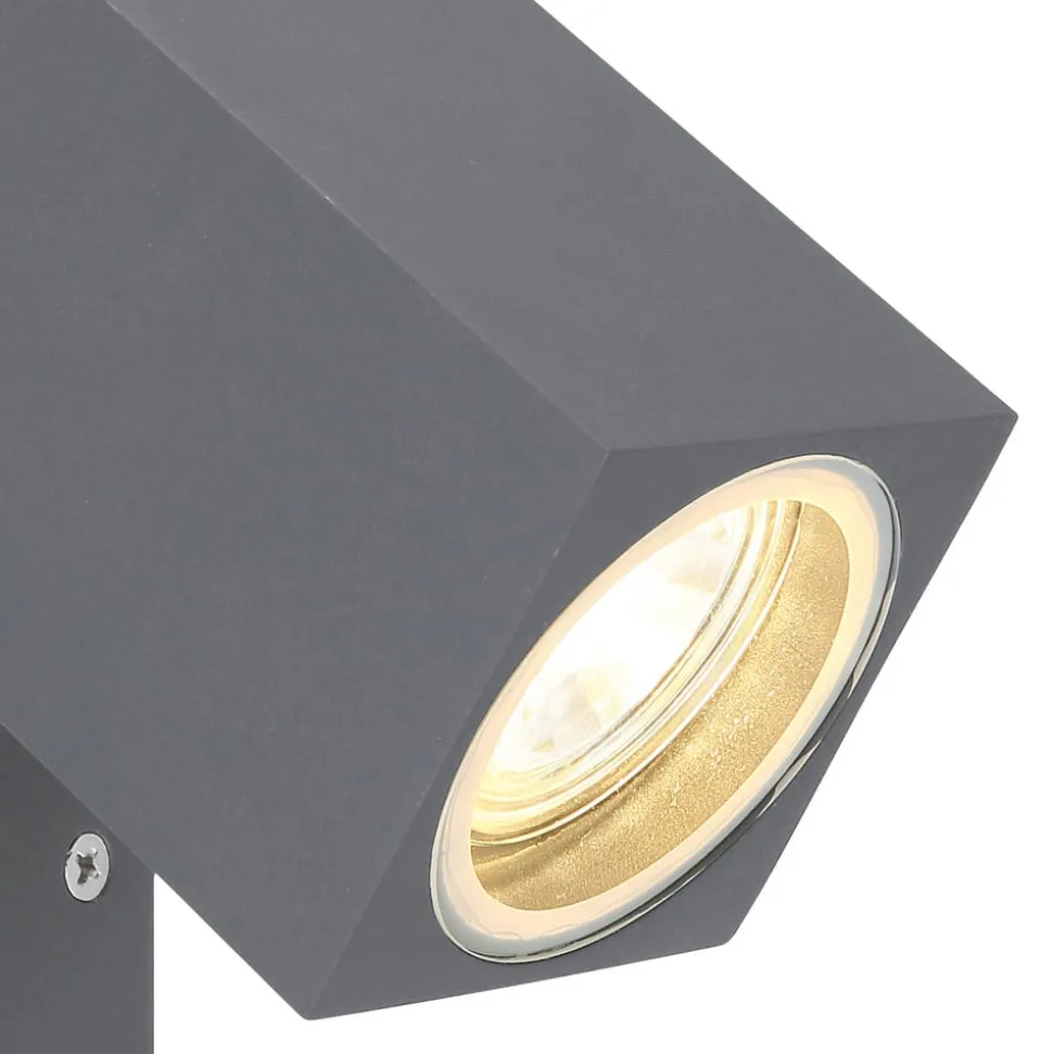 Veronika udendørs vægspot, justerbart, antracit